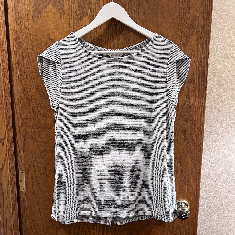 NWOT Market & Spruce Striped Short Sleeve Top